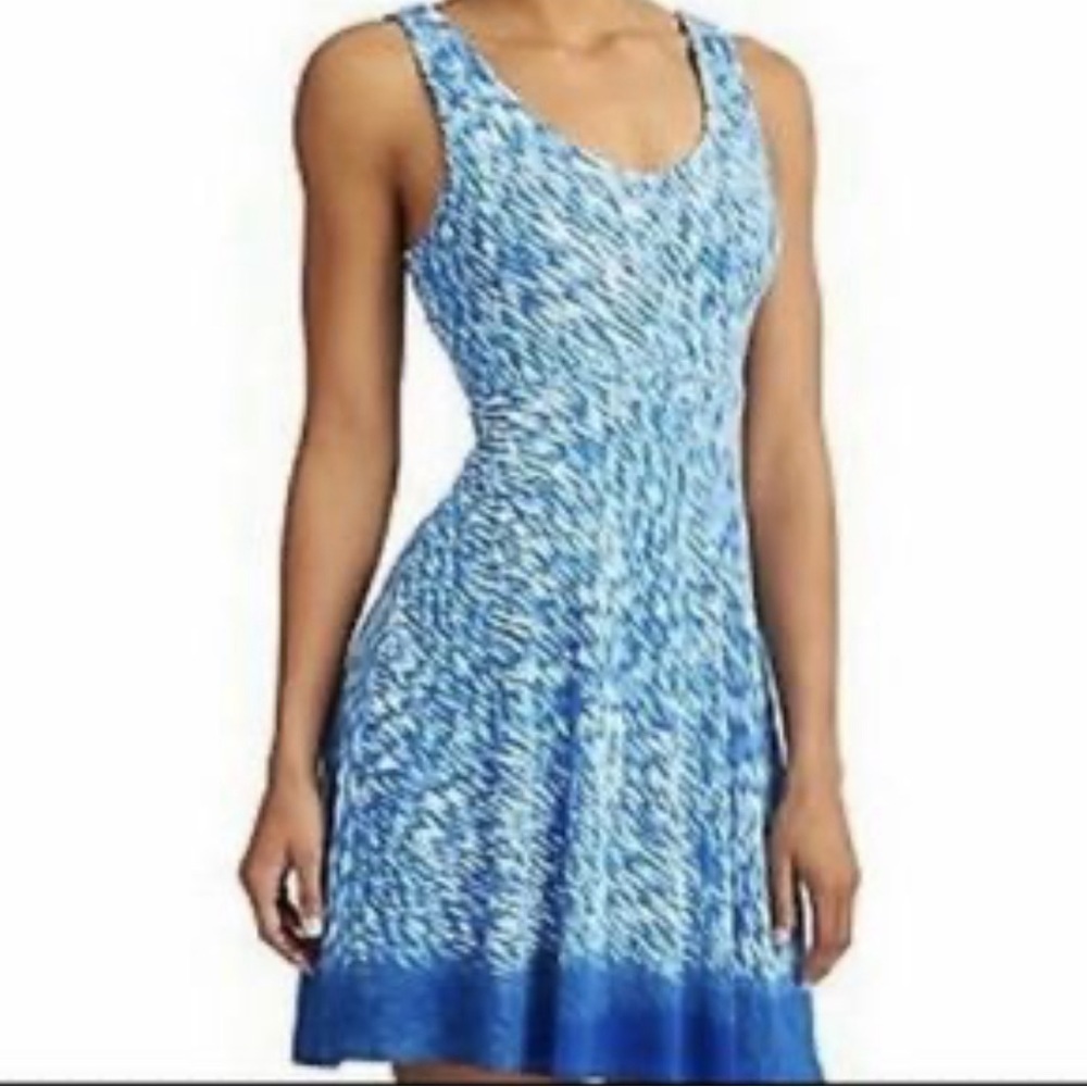 Athleta Blue and White Reef Print Tank Dress size L